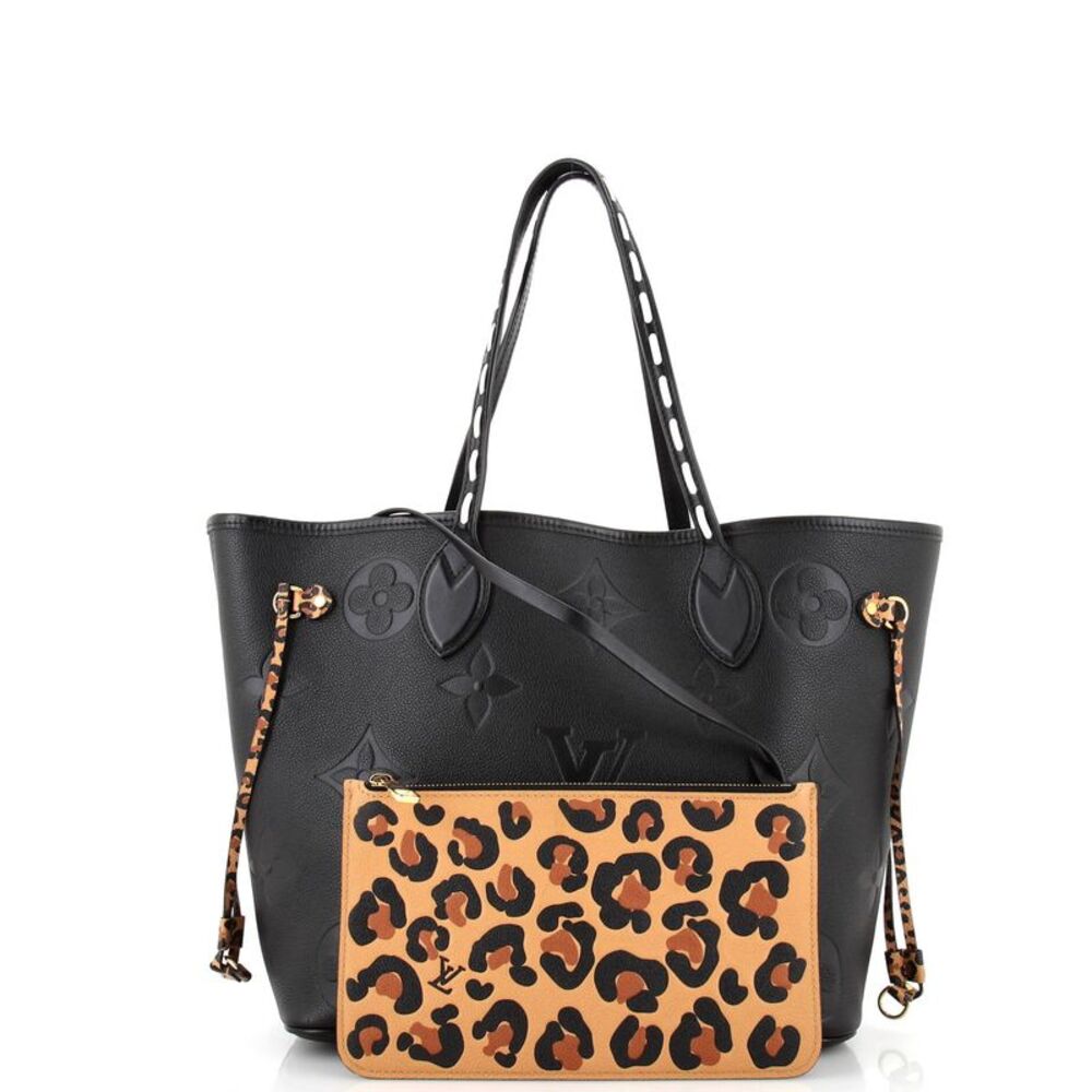 Louis Vuitton Neverfull NM Tote Wild at Heart Monogram Empreinte Giant MM Black - Picture 2 of 8